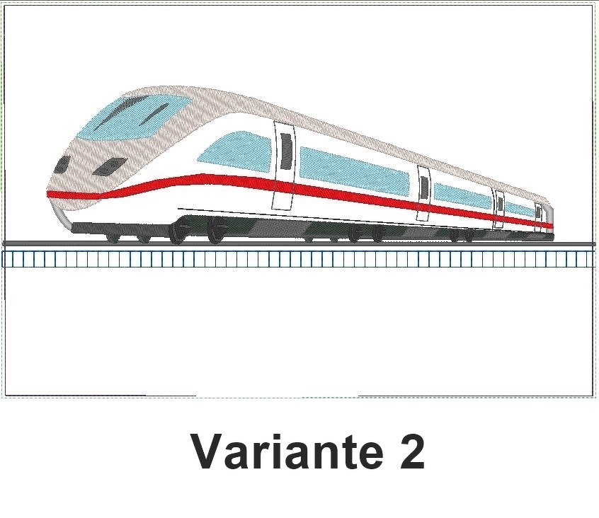 Stickdatei - Schnellzug Kissen ITH Lok Zug - Bild 4