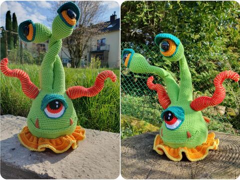 Häkelanleitung für Monster ,,AyeAyeAye"