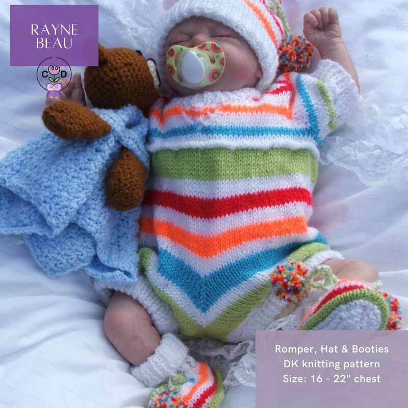 RayneBeau Romper Baby Knitting Pattern