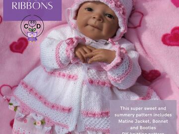 Rosie Ribbons Baby Knitting Pattern