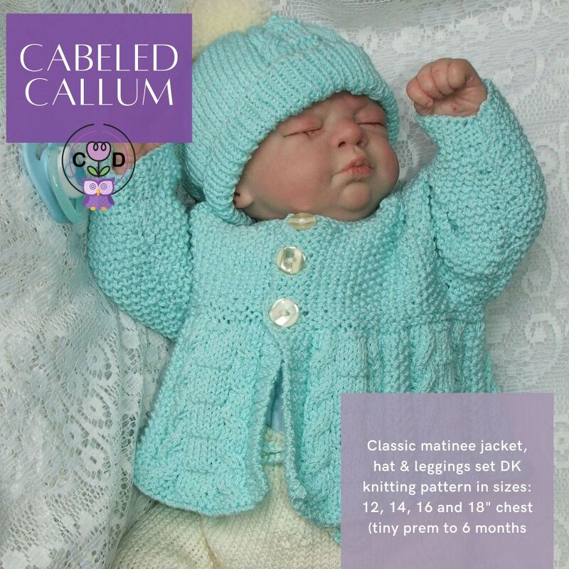 Cabelled Callum Baby Knitting Pattern