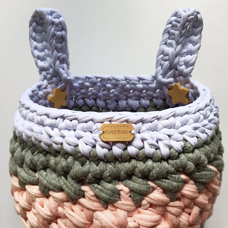 Crochet pattern Hanging BASKET, Baby Nursery decor, DIY Toy Storage basket - Image 7