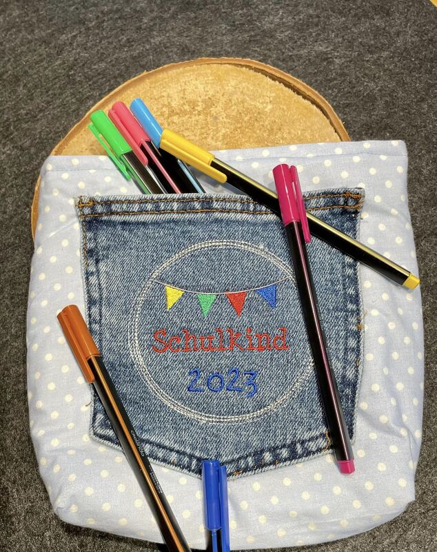Stickdatei - Schulkind 2023 - 2 Größen