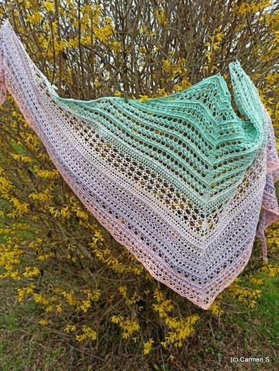 Lente - Flaches Dreieckstuch