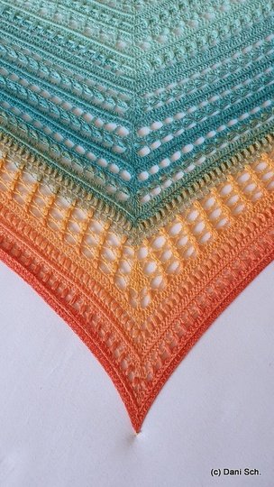 Lente - Flaches Dreieckstuch