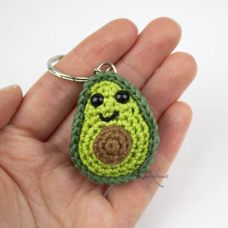 Avocado Schlüsselanhänger - Häkelanleitung von CaroKunterbunt - Bild 5