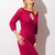 Kleid mit Cut-Out in Fuchsia