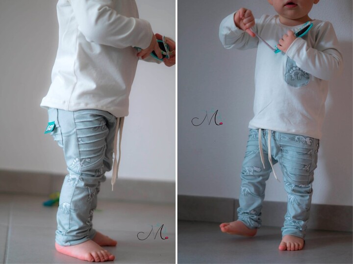 Hose "KALLE MINI" (50-104 je 3 Weiten) - Schnittmuster und Anleitung