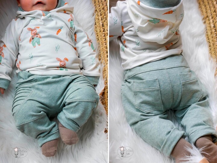 Hose "KALLE MINI" (50-104 je 3 Weiten) - Schnittmuster und Anleitung