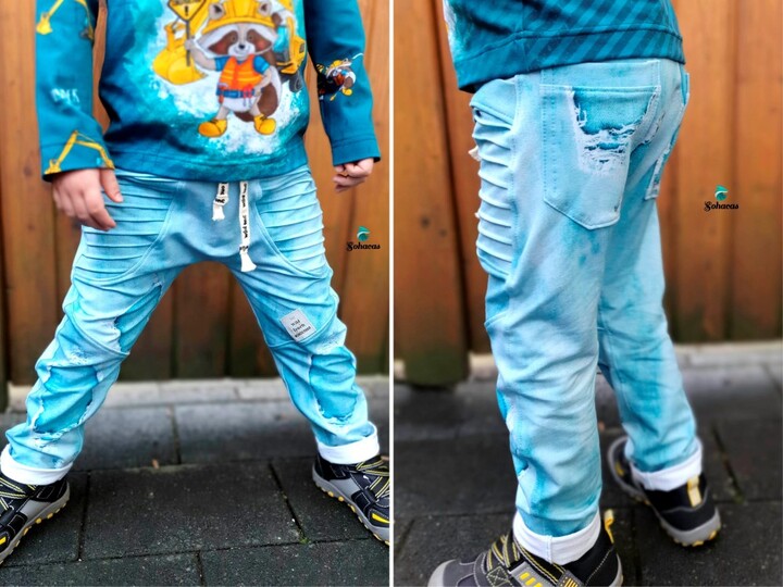 Hose "KALLE MINI" (50-104 je 3 Weiten) - Schnittmuster und Anleitung