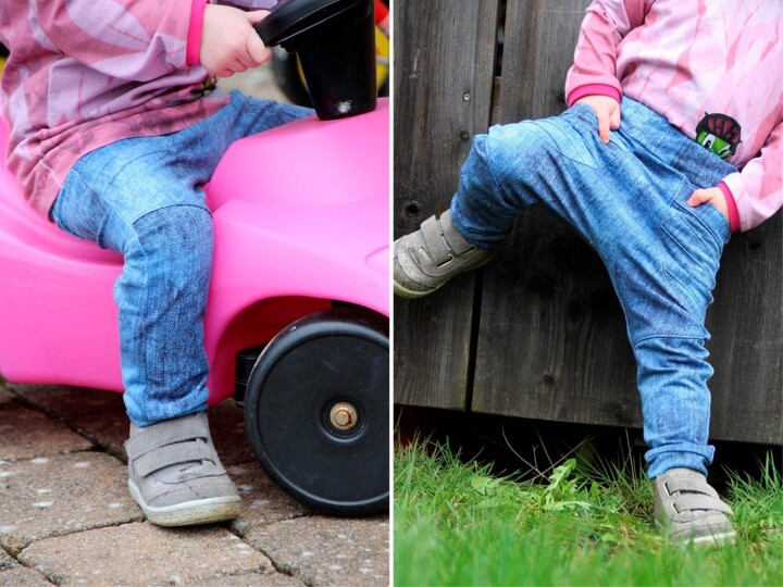 Hose "KALLE MINI" (50-104 je 3 Weiten) - Schnittmuster und Anleitung