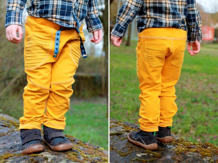 Hose "KALLE MINI" (50-104 je 3 Weiten) - Schnittmuster und Anleitung