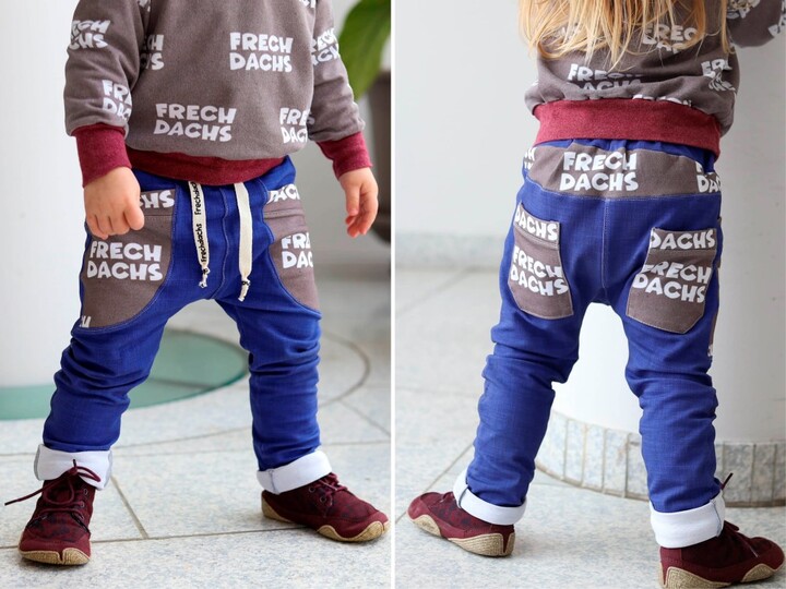 Hose "KALLE MINI" (50-104 je 3 Weiten) - Schnittmuster und Anleitung