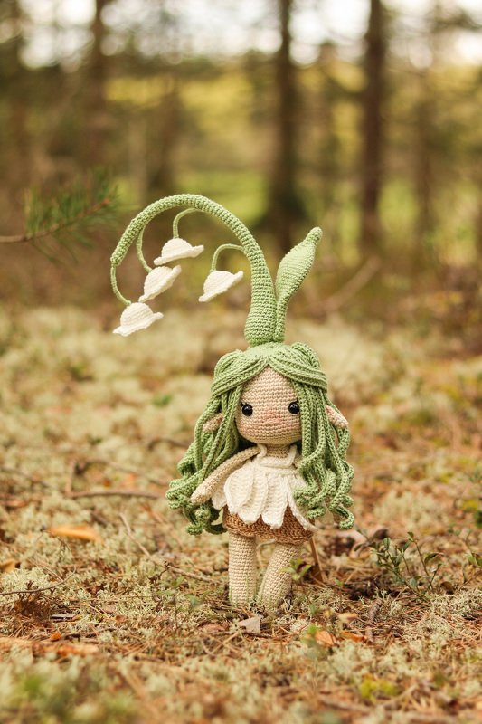 Lily of the valley - flower fairy - crochet pattern - Image 2