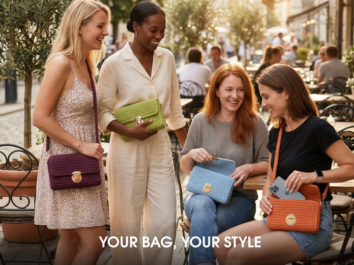 Häkelanleitung Crossbody Tasche kleine Schultertasche häkeln Mini Bag PDF