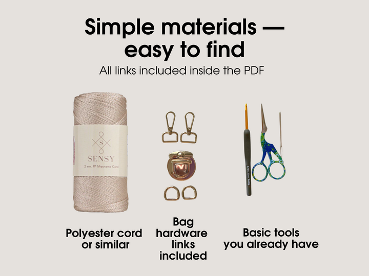 Häkelanleitung Crossbody Tasche kleine Schultertasche häkeln Mini Bag PDF