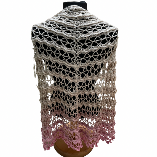 Häkelanleitung flaches Dreieckstuch "Maiprinzessin"