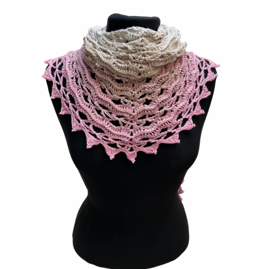 Häkelanleitung flaches Dreieckstuch "Maiprinzessin"