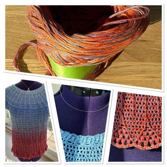 Häkelanleitung: Stylishes Vintage-Shirt oder lässige Tunika mit Stehkragen