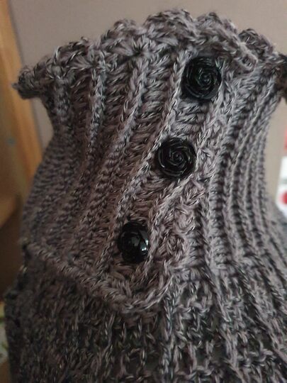 Häkelanleitung: Stylishes Vintage-Shirt oder lässige Tunika mit Stehkragen