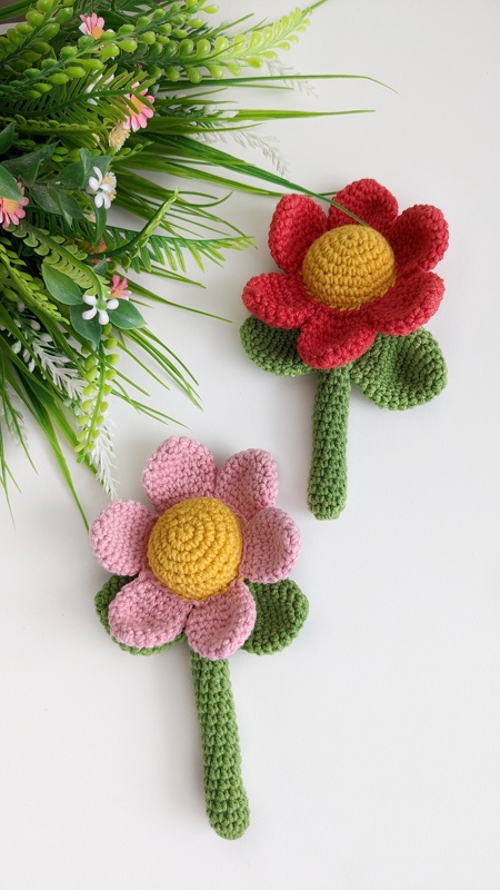 Flower crochet pattern, easy crochet flower tutorial - Image 7