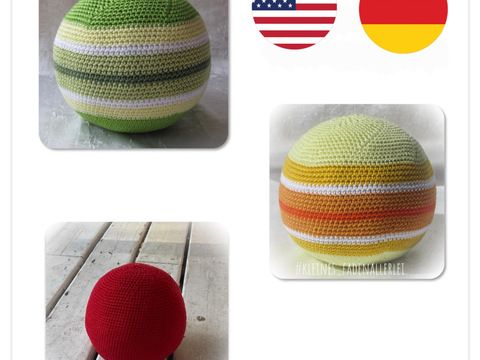 Grundanleitung für die Türstopperkugel, Häkelanleitung, Amigurumi
