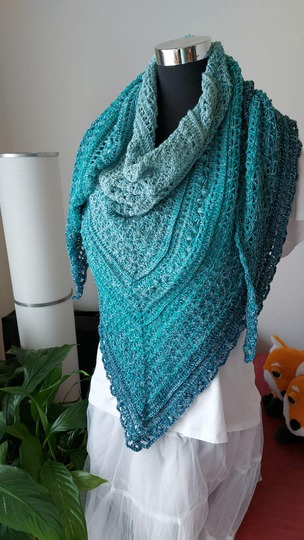 Häkelanleitung - Tuch "Dyri"