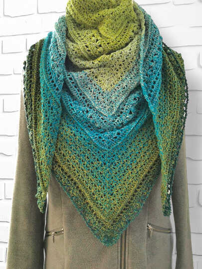 Häkelanleitung - Tuch "Dyri"