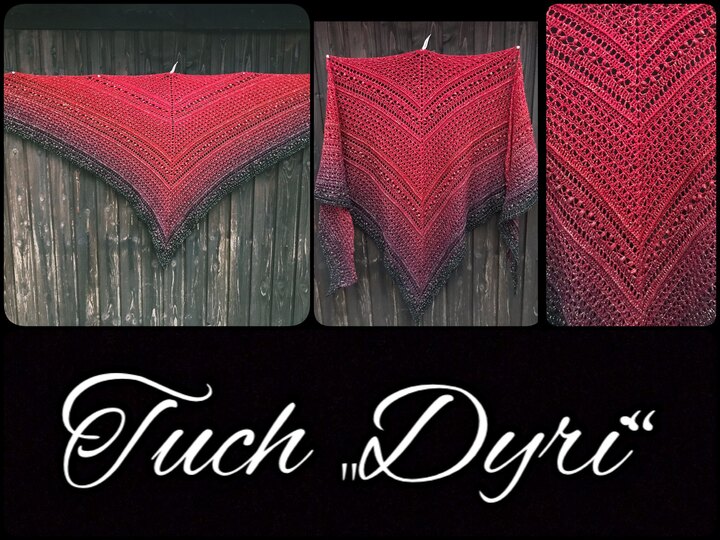 Häkelanleitung - Tuch "Dyri"