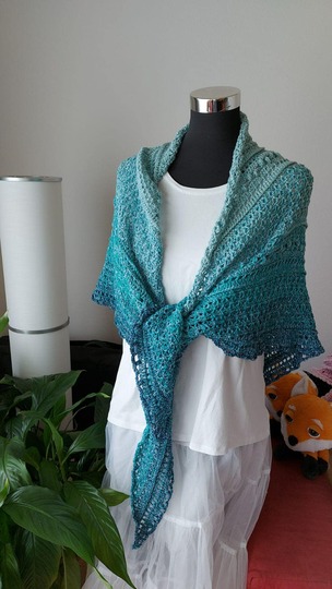 Häkelanleitung - Tuch "Dyri"