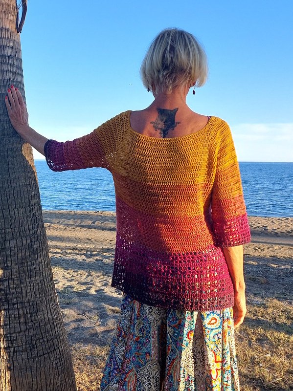 Shirt "Spring Time", RVO, häkeln, alle Größen und Längen - Bild 10