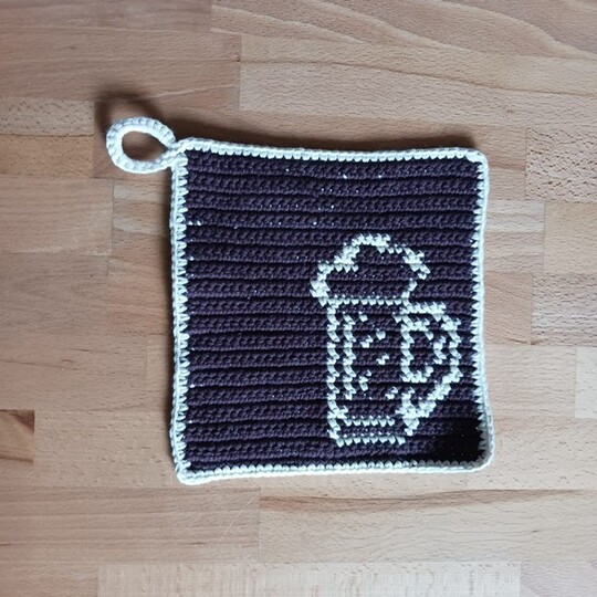 Häkelanleitung Topflappen Bierkrug