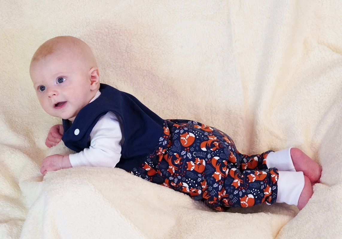 Strampler Hase nähen Babystrampler Gr. 50 bis Gr. 86 - Bild 5