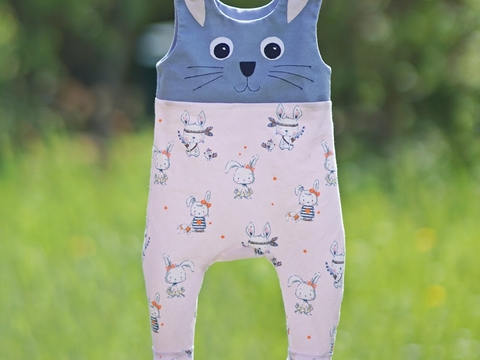 Strampler Hase nähen Babystrampler Gr. 50 bis Gr. 86