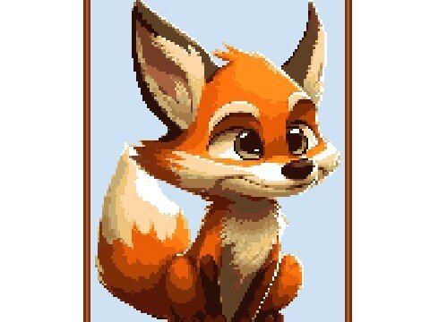 Häkelmuster * FUCHS * Grafik für Fm Decke