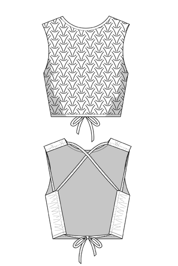 Schnittmuster Sommertop, gesmocktes Oberteil nähen, Smocking, XS-XXXL