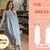 Summer dress sewing pattern, midi dress, casual wide dress, babydoll dress