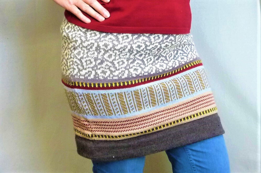 Strickmaschine: Rock zu Hose mit 4-fach Sockenwolle - Bild 2