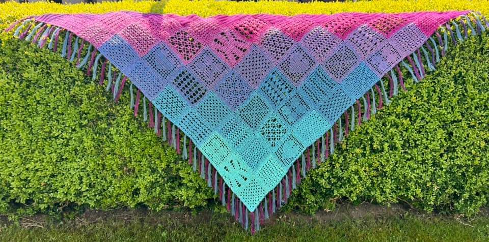 Häkelanleitung Tuch Squaredancer - Bild 3