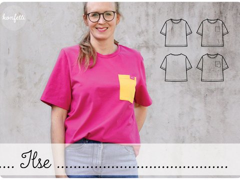 Ilse - Boxy-Shirt Damen T-Shirt Gr. 34-50