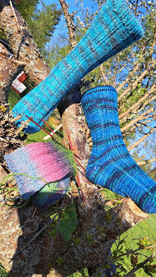 Digitale Sockenstrickanleitung zur Socke "rechts/links Wirrwarr"