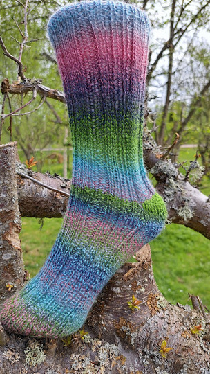 Digitale Sockenstrickanleitung zur Socke "rechts/links Wirrwarr"