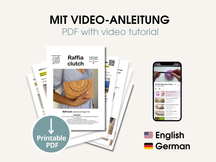 Сrochet clutch bag pattern, straw summer purse beach raffia minimalist bag6