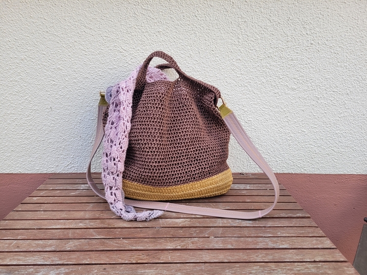 Strandtasche, gehäkelt