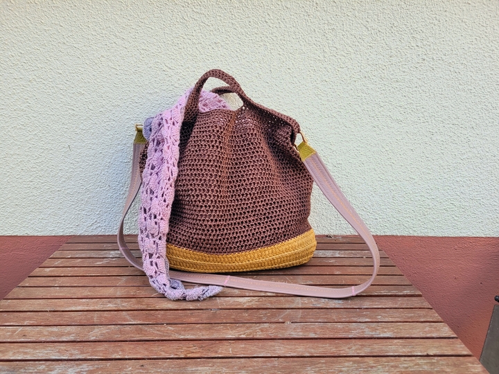 Strandtasche, gehäkelt