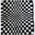 Illusions-Quadrat für Bild oder Kissen tunesisch Häkeln