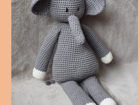 Elli- gehäkelter Elefant- Kuscheltier