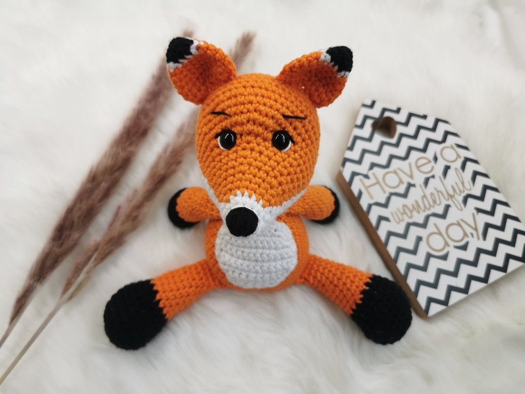 Fiete der Fuchs, deutsche Häkelanleitung, PDF-Datei