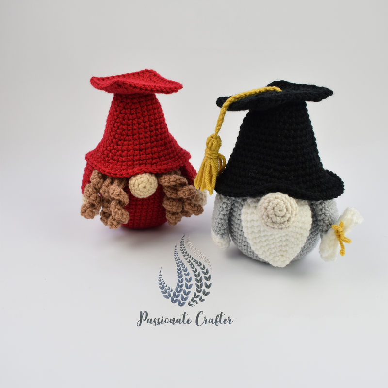 Graduation gnome pattern- crochet gnome- graduation gift- Crochet pattern P - Image 6