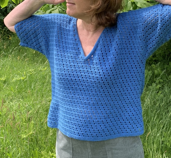 Häkelanleitung, Häkelshirt Leyla Größe 36 – 46